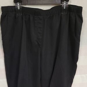 Alia Black Pants Elastic Waist 38 x 27 (Size 18)